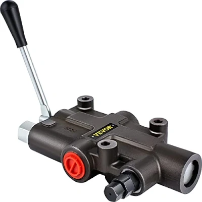 Image de VEVOR Valve de Commande Directionnelle Hydraulique 1 Bobine, Vanne à Bobine 21 GPM 3625 PSI, Hydraulique, Clapet Anti retour/de Décharge, pour Tracteurs, Chargeurs