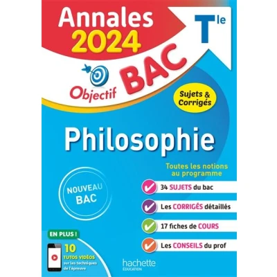 Image de Annales Objectif BAC 2024 Philosophie