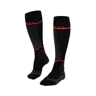 Afbeelding van Falke SK Compression Wool W2(kuitomvang 36 40 Cm) Dames Zwart Maat 39/42