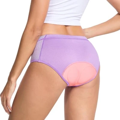 Afbeelding van MEETWEE Korte fietsbroek voor dames, met 3D gelvulling, ademend, sneldrogend, Zwart/Roze, S