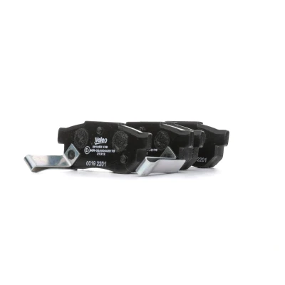 Afbeelding van VALEO 301053 Remblokkenset FIRST Achteras Incl. slijtage waarschuwingscontact Zonder anti kreukplaat HONDA: Jazz 2, Civic V Hatchback