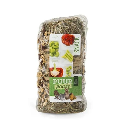 Afbeelding van Witte Molen Knaagdierensnack Knaagdier Puur Pauze Hooirol Selder &amp; Paprika 200gr Tray 1st