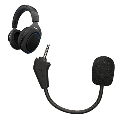 Afbeelding van kwmobile microfoon voor gaming headset geschikt Corsair HS50 HS60 Pro HS70 HS75 10 cm In zwart