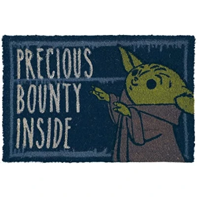 Afbeelding van Pyramid International Star Wars The Mandalorian Precious Bounty Inside 40 x 60 cm Deurmat Blauw