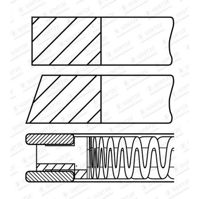 Afbeelding van Goetze Engine Zuigerveren 08 426100 00