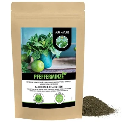 Afbeelding van Pepermunt (125 g), pepermuntblaadjes, zacht gedroogde muntthee, 100% zuiver en natuurlijk, kruidenthee