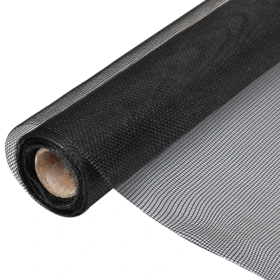 Afbeelding van Gaas 100x1000 cm glasvezel zwart