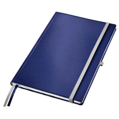 Afbeelding van Leitz Notitieboek Style HC A4 geruit, titanium blauw