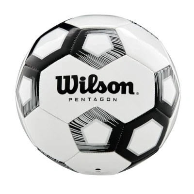 Afbeelding van Wilson Pentagon Soccer Ball WTE8527XB, Unisex, Wit, Bal naar voetbal, maat: 4