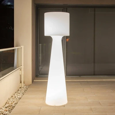 Afbeelding van Newgarden LED vloerlamp IP65 wit, 140 cm