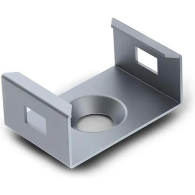 Afbeelding van MONTAGEBEUGEL VOOR ALUMINIUMPROFILE LEDSTRIP SLIMLINE 7 mm VERENSTAAL ZILVER