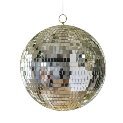 Image de Ginger Ray Boule disco dorée à suspendre pour anniversaire ou fête du Nouvel An 30 cm