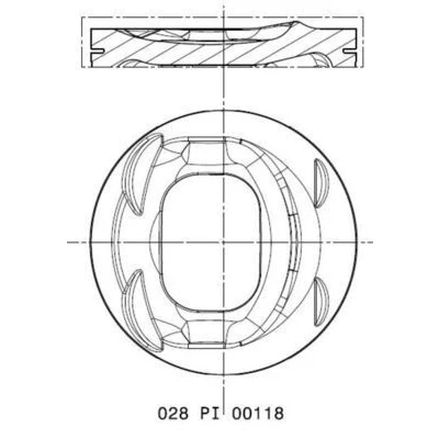 Afbeelding van Mahle Original Zuiger 028 PI 00118 002