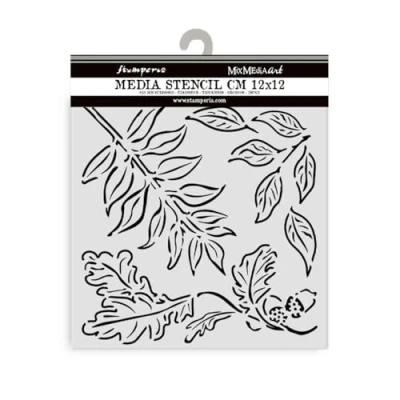 Afbeelding van Stamperia Acorns Thick Stencil 12x12cm (KSTDS15)