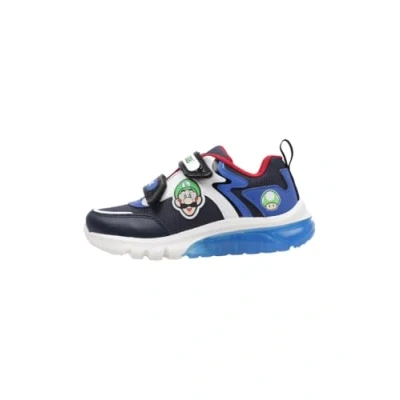 Afbeelding van Geox Nintendo Ciberdron BOY Light UP Sneakers laag voor kinderen, Maat: 28, Navy/royal Imitatieleer/ textiel