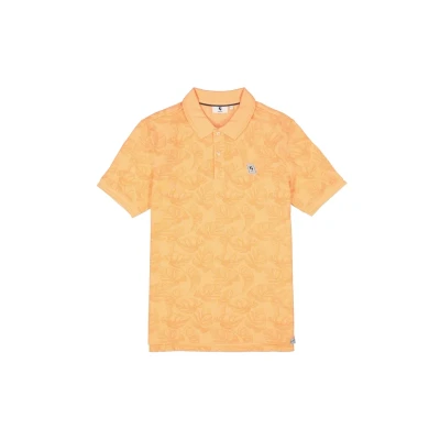 Afbeelding van GARCIA Heren All over print Polo Oranje Korte mouw