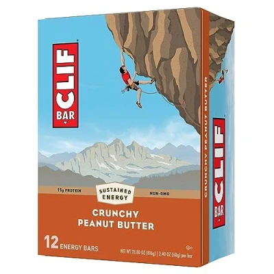 Afbeelding van Clif Bar Crunchy Peanut Butter Energy Bars, 12 Bar/Box