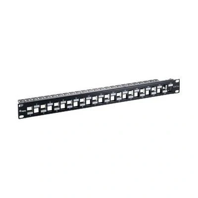 Afbeelding van Patchpanel 24x RJ45 Cat6a 19 1HE Keystone