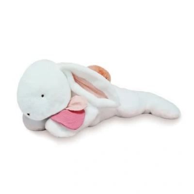 Afbeelding van Doudou et Compagnie Pluche reuzenkonijn roze 80 cm Happy Boho DC3858