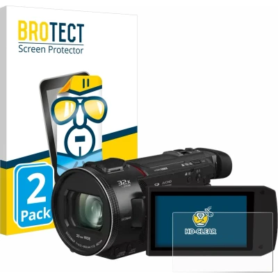 Afbeelding van BROTECT Screenprotector voor Panasonic HC VXF11 Folie Beschermfolie transparant (2 Stuks)