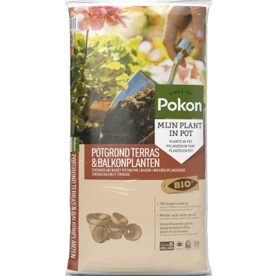 Afbeelding van Potgrond Pokon 20 liter (Terras &amp; Balkon, Biologisch, RHP, MPS)