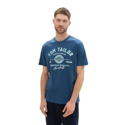 Image de TOM TAILOR T shirt pour homme, 26779 Bleu nuit, L