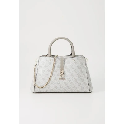 Afbeelding van Guess Zamira Luxury Satchel Handtas, Dames, Maat: One Size, Dark taupe