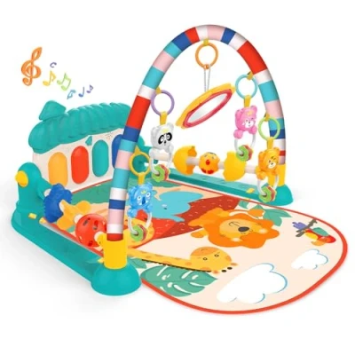 Afbeelding van Eners Baby Gyms Play Mats Muziek Activiteitencentrum Piano Gym Mat Tummy Time Gewatteerde voor Pasgeborenen Zuigelingen