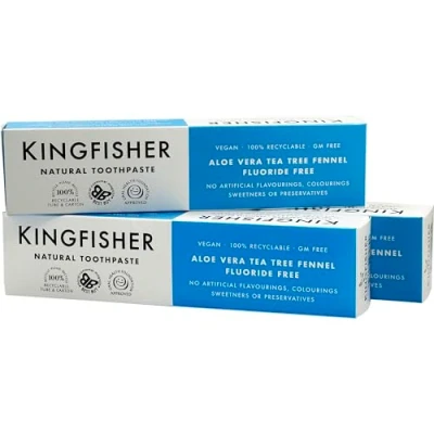 Afbeelding van Kingfisher Tandpasta Aloe Vera, Tea Tree Fennel Fluoride Vrij