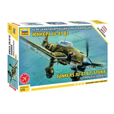 Afbeelding van Zvezda Ju 87b2 Stuka (Zve7306) modelbouwsets, hobbybouwspeelgoed voor kinderen, modelverf en accessoires