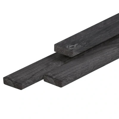 Afbeelding van Regel douglas zwart geimpregneerd 2,1x4,5x300 cm Tuindeco