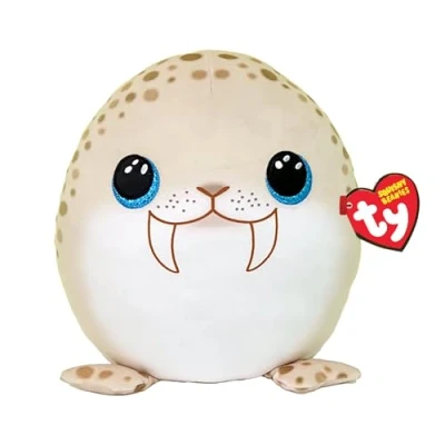 Image de Peluche Ty Squish a Boos Coussin Toofers le phoque 40 cm