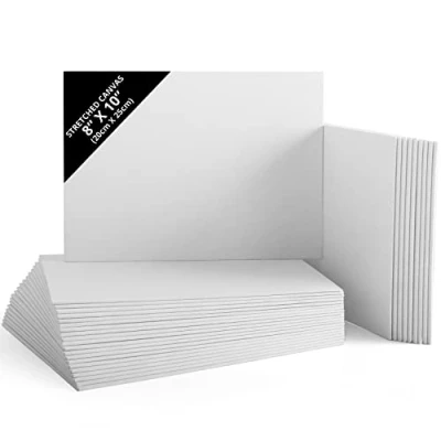 Afbeelding van Belle Vous 30 Pak Blank Canvas 20 x 25cm Voorgerekt Paneel Borden Geschikt Voor Acryl en Olie Verf, Maar ook Schetsen Tekenen