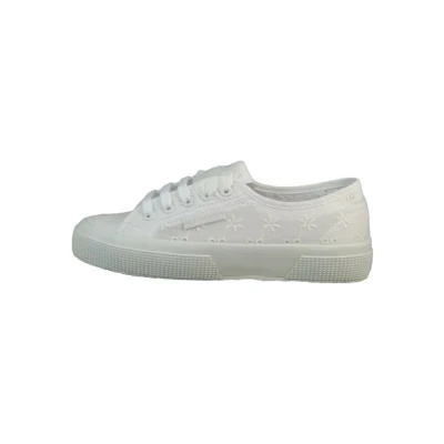Afbeelding van Superga Flower Sangallo Sneakers laag, Dames, Maat: 40, Total white Textiel