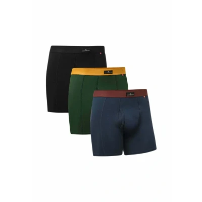 Afbeelding van Danish Endurance WITH FLY 3PACK Onderbroeken, Heren, Maat: Medium, Mc black green navy