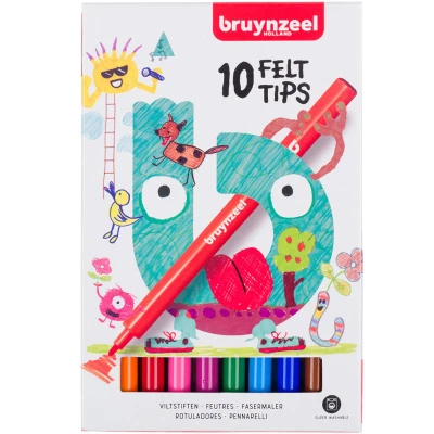 Afbeelding van Bruynzeel Viltstiften, 10st.