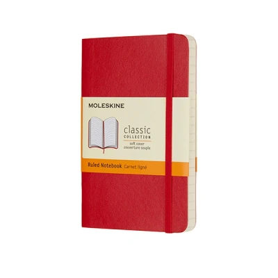 Image de Carnet ligne poche souple scarlet