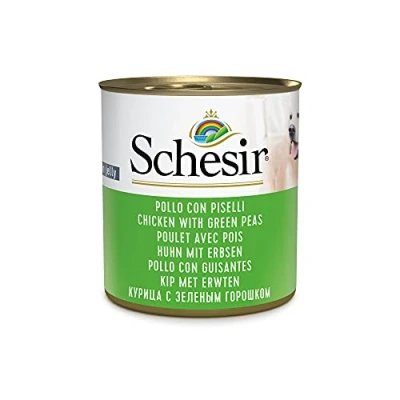 Afbeelding van 16x Schesir Hondenvoer Kip Erwten in Gelei 285 gr