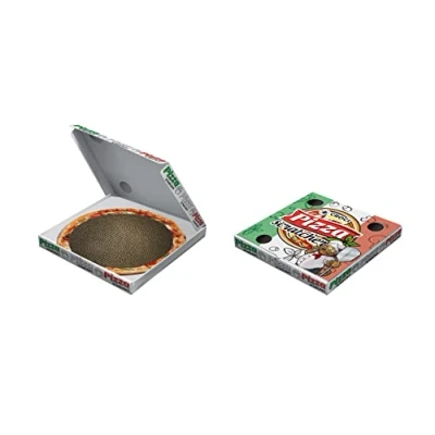 Afbeelding van Croci Pizza Scratcher Krabkarton Kat met Catnip 40 x 5 cm