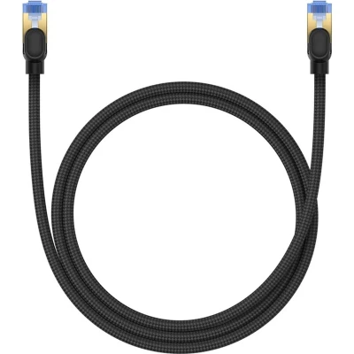 Afbeelding van Baseus snelinternetkabel RJ45 cat.7 10Gbps 1m gevlochten zwart