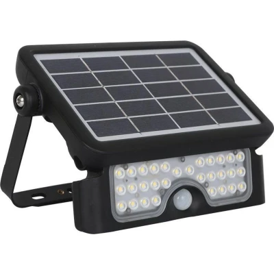 Afbeelding van V TAC VT 777 5 Zwarte Solar Schijnwerper IP65 5W 500 Lumen 4000K