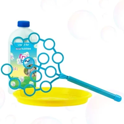 Afbeelding van Fru Blu Zeepbellen set met boom, hoepel + 400 ml vloeistof