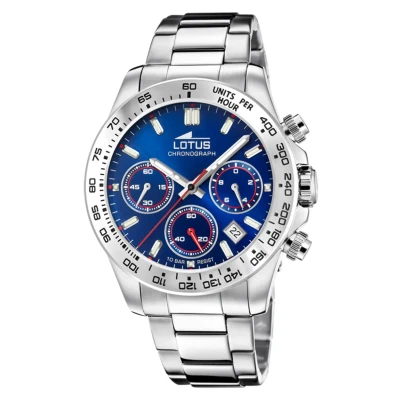 Afbeelding van Lotus Freedom Chronograaf, Heren, Maat: One Size, Blue silver