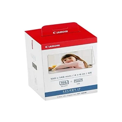 Afbeelding van Canon 108 vellen fotopapier voor Selphy CP 740 DIN A6 foto, Color Ink, 100 x 148 mm, CP740