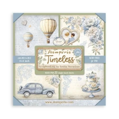 Afbeelding van Stamperia Timeless 8x8 Inch Paper Pack Maxi (Single Face) (SBBSXB13)
