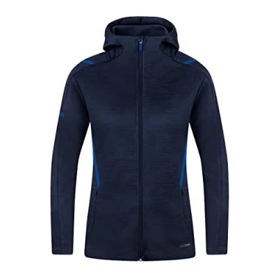 Afbeelding van JAKO Challenge damesjas met capuchon, marineblauw/koningsblauw