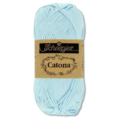 Afbeelding van Frida&#039;s Wollhaus Scheepjes 50 g Catona 100% katoen voor breien en haken Amigurumi, 109 kleuren (173 Bluebell)
