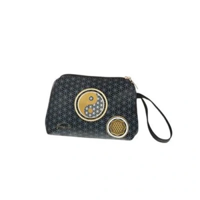 Afbeelding van Goebel® Lotus Make up tasje &quot;Yin Yang Zwart&quot; Toilettas, kunstleer, 18cm