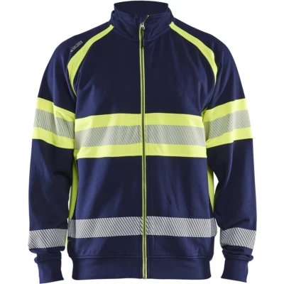 Afbeelding van Blaklader High Vis sweater 3551 1158 Marine/High Geel
