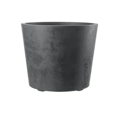 Afbeelding van Kreher Millennium XXL bloempot met beweegbaar platform en inhoud 80 liter, prachtige natuursteenlook, bruin of antraciet, afmetingen: 59 x 49 cm (Ø H) (grijs)